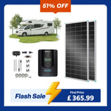 400W 12V/24V Monocrystalline Solar Premium Kit w/Rover 40A Charger Controller