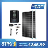 400W 12V/24V Monocrystalline Solar Premium Kit w/Rover 40A Charger Controller