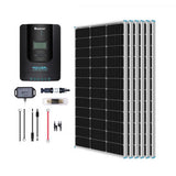 600W 12V/24V Monocrystalline Solar Premium Kit w/Rover 60A Charger Controller