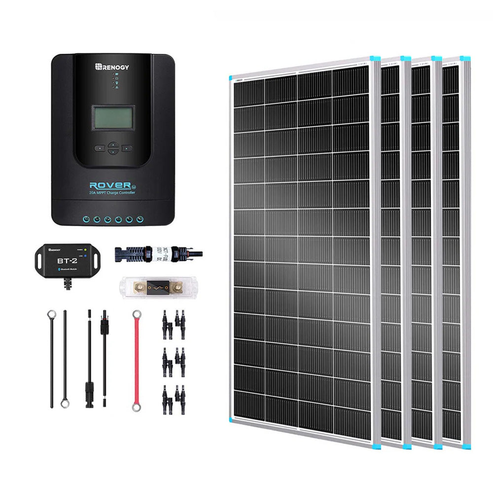 800W 12V 24V Monocrystalline Solar Premium Kit w Rover Charger Controller