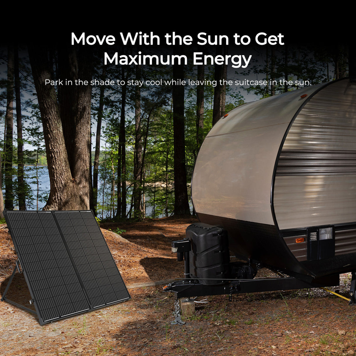200 Watt 12 Volt Monocrystalline Foldable Solar Suitcase