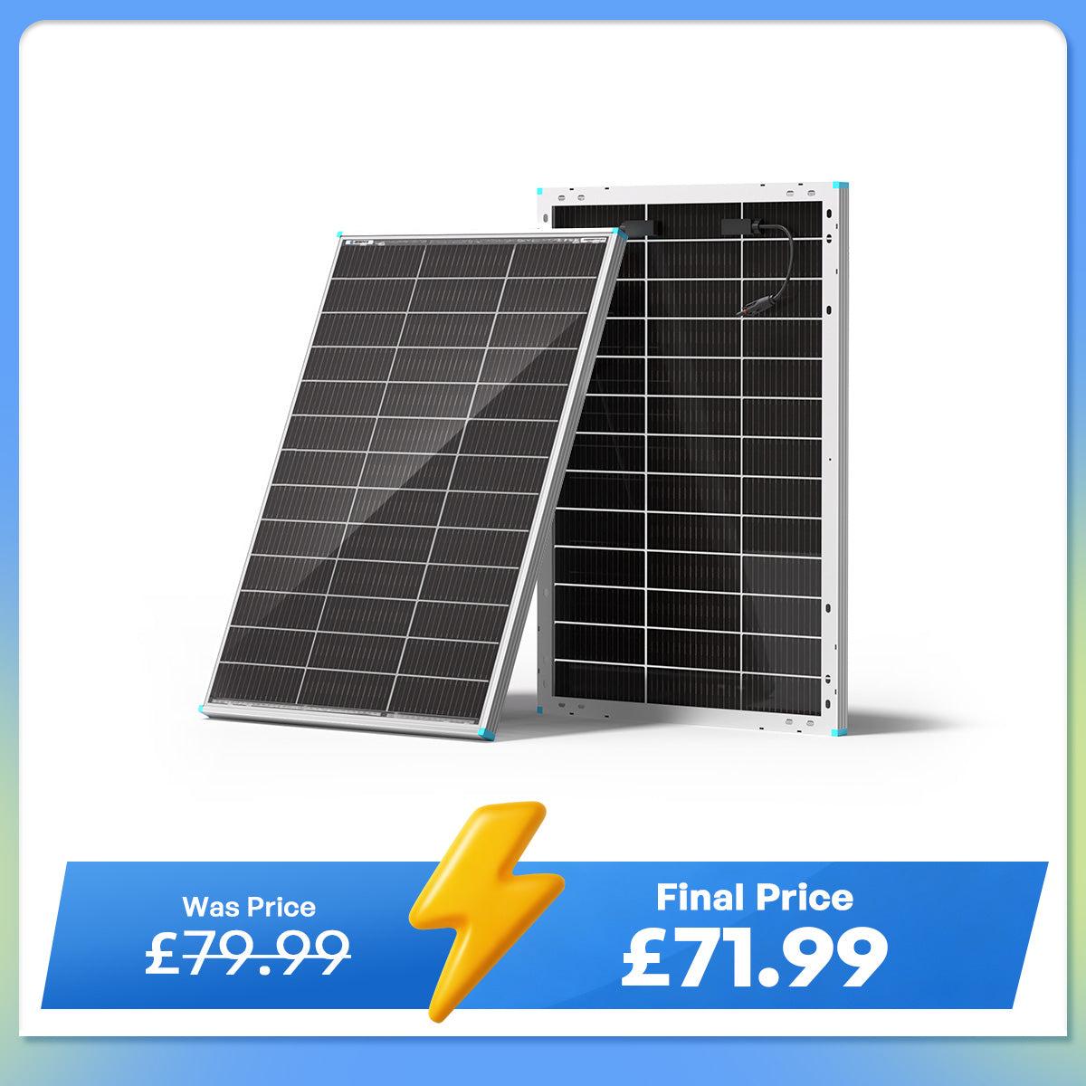 100W N-Type Bifacial Solar Panel