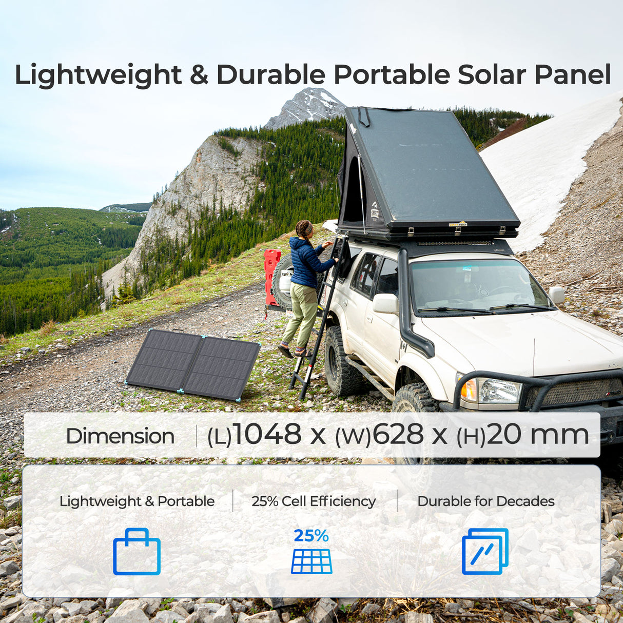 300W/100W N-type Lightweight Portable Solar Suitcase