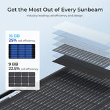 300W/100W N-type Lightweight Portable Solar Suitcase