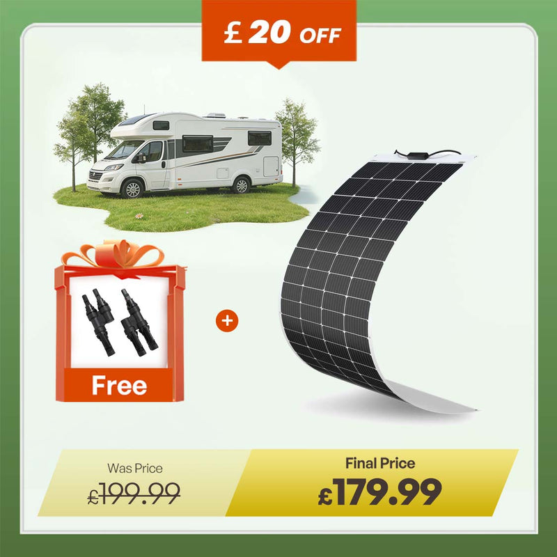 200 Watt 12 Volt Flexible Monocrystalline Solar Panel