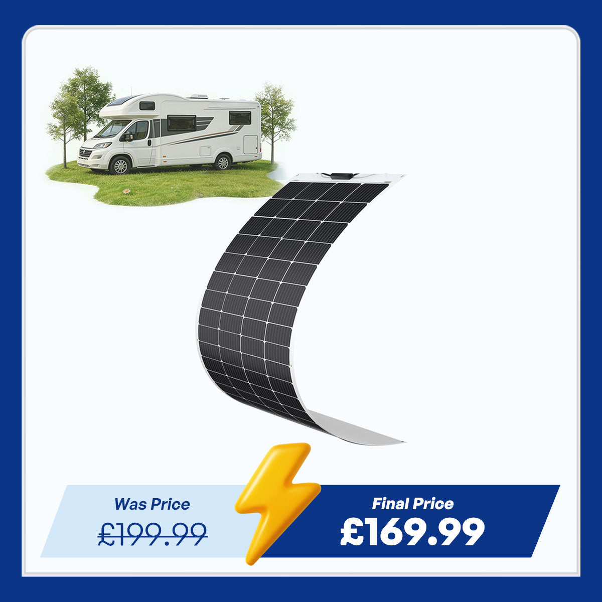 200 Watt 12 Volt Flexible Monocrystalline Solar Panel