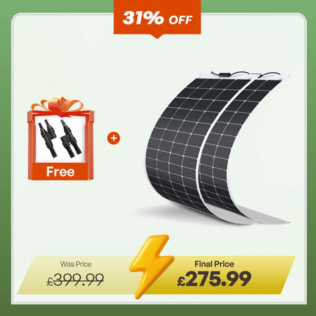 200 Watt 12 Volt Flexible Monocrystalline Solar Panel