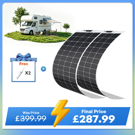 200 Watt 12 Volt Flexible Monocrystalline Solar Panel