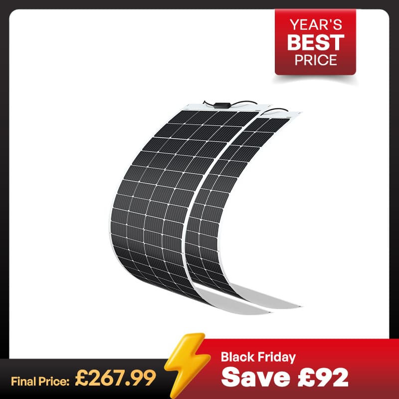 200 Watt 12 Volt Flexible Monocrystalline Solar Panel