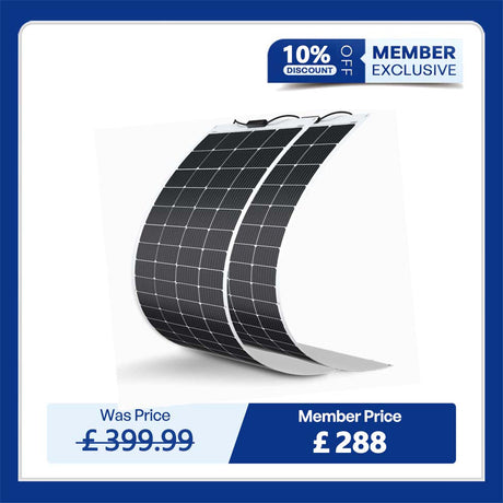 200 Watt 12 Volt Flexible Monocrystalline Solar Panel