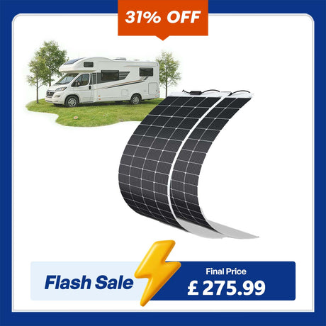 200 Watt 12 Volt Flexible Monocrystalline Solar Panel