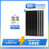 200W 16BB N-Type High Efficiency Monocrystalline Solar Panel
