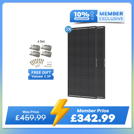 ShadowFlux 12V 200W Anti-Shading Solar Panel