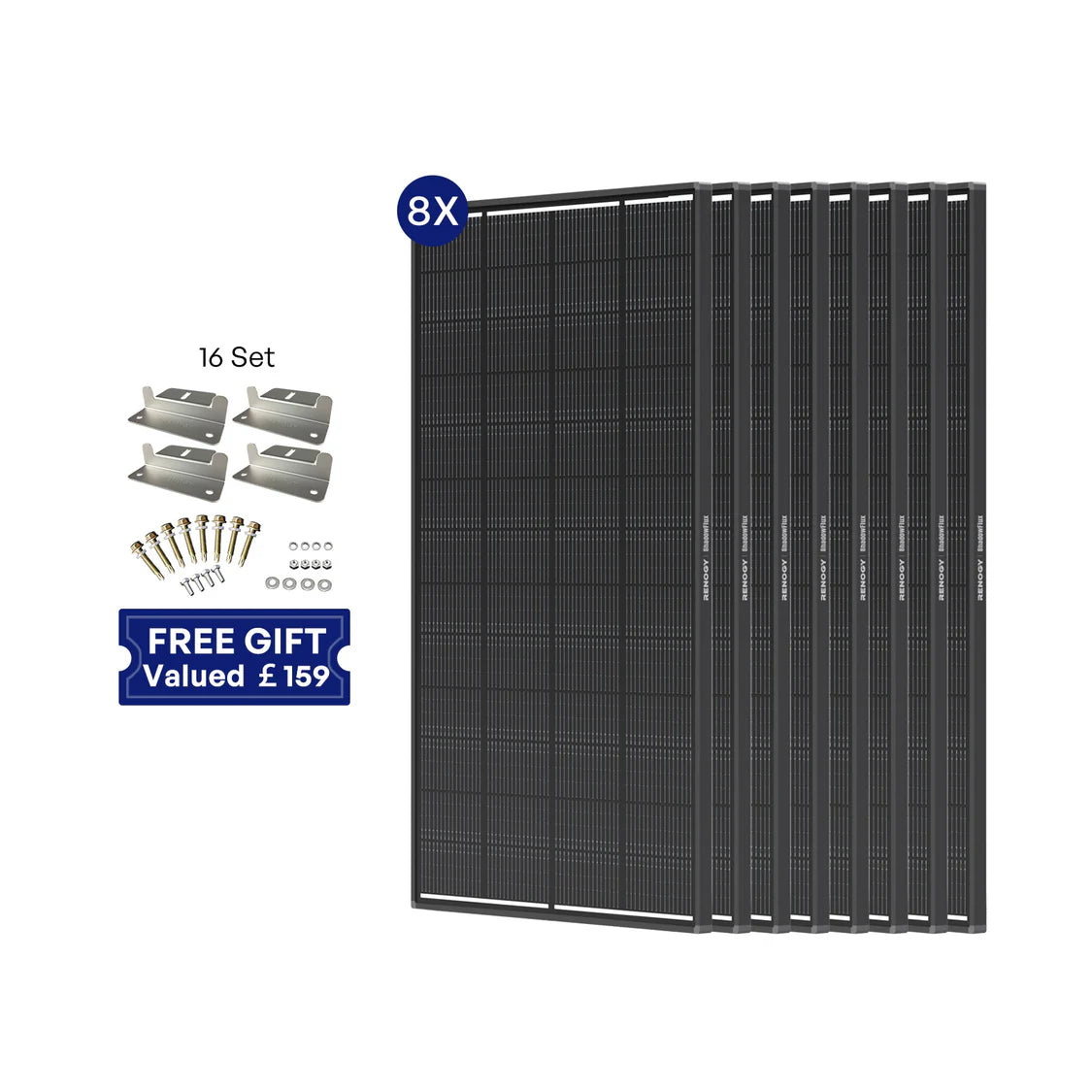 ShadowFlux 12V 200W Anti-Shading Solar Panel