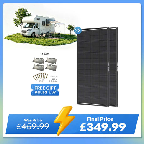 ShadowFlux 12V 200W Anti-Shading Solar Panel