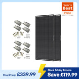 ShadowFlux 12V 200W 120W Anti-Shading Solar Panel