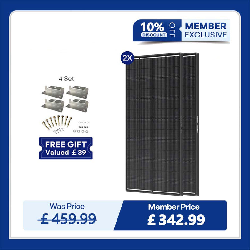 ShadowFlux 12V 200W Anti-Shading Solar Panel