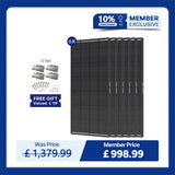 ShadowFlux 12V 200W Anti-Shading Solar Panel