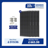 ShadowFlux 12V 200W Anti-Shading Solar Panel