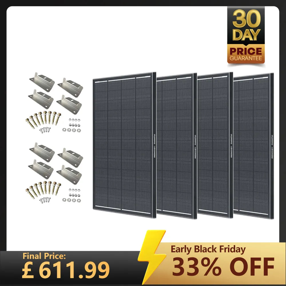 ShadowFlux 12V 200W 120W Anti-Shading Solar Panel