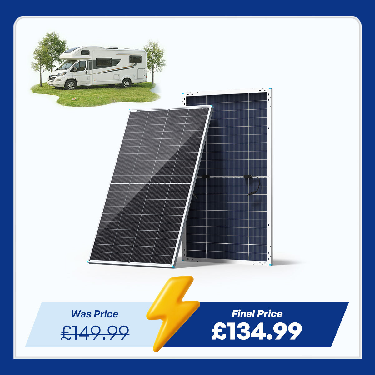 100W N-Type Bifacial Solar Panel