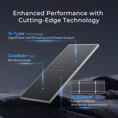 Open Box - Renogy 16BB N-Type 250 Watt Solar Panel