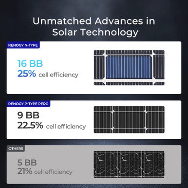 Open Box - Renogy 16BB N-Type 250 Watt Solar Panel