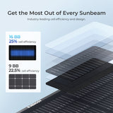 300W/100W N-type Lightweight Portable Solar Suitcase