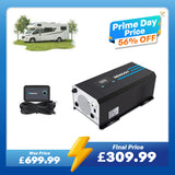2000W 12V Pure Sine Wave Inverter Charger w/ LCD