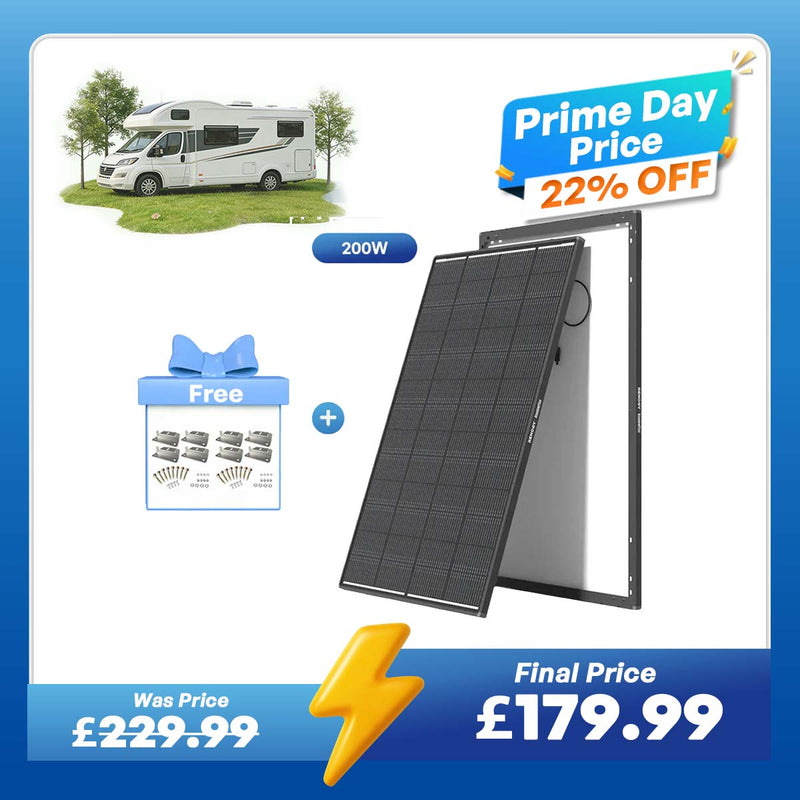 ShadowFlux 12V 200W Anti-Shading Solar Panel