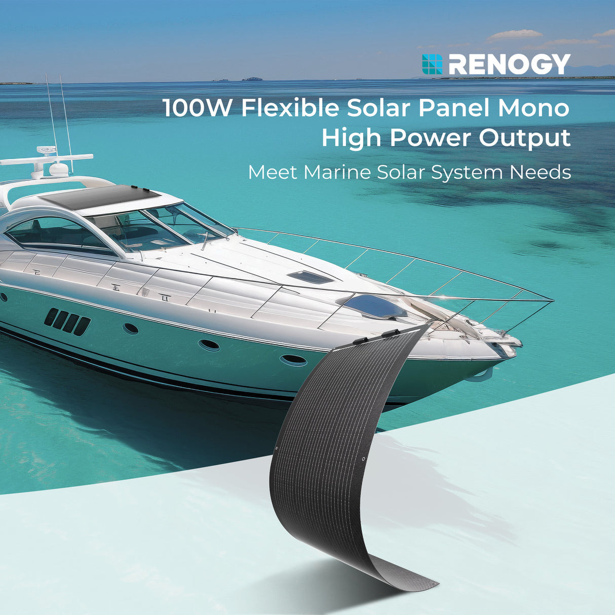 100W Lightweight Monocrystalline Solar Panel High Power Output