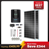 400W 12V/24V Monocrystalline Solar Premium Kit w/Rover 40A Charger Controller
