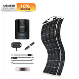 200W 12V/24V Monocrystalline Solar Premium Kit w/Rover 20A Charger Controller