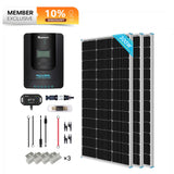 300W/360W 12V/24V Monocrystalline Solar Premium Kit w/Rover 40A Charger Controller