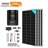 400W 12V/24V Monocrystalline Solar Premium Kit w/Rover 40A Charger Controller