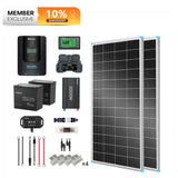 2Kwh 400W 12V Solar Panel System w/Solar Panel, Battery, Inverter and Charge Controller