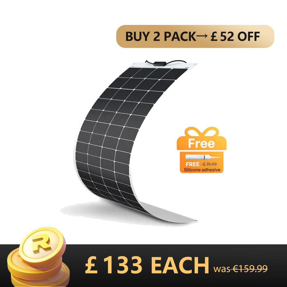 200 Watt 12 Volt Flexible Monocrystalline Solar Panel