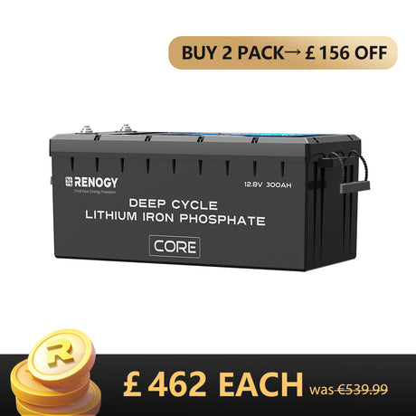 Core - 12V 300Ah Core Series Deep Cycle Lithium Iron Phosphate Battery w/Self-Heating