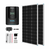 200W 12V/24V Monocrystalline Solar Premium Kit w/Rover 20A Charger Controller