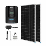 200W 12V/24V Monocrystalline Solar Premium Kit w/Rover 20A Charger Controller