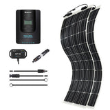 200W 12V/24V Monocrystalline Solar Premium Kit w/Rover 20A Charger Controller