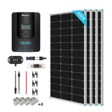 400W 12V/24V Monocrystalline Solar Premium Kit w/Rover 40A Charger Controller