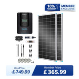 400W 12V/24V Monocrystalline Solar Premium Kit w/Rover 40A Charger Controller