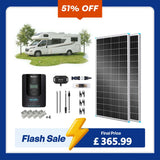 400W 12V/24V Monocrystalline Solar Premium Kit w/Rover 40A Charger Controller