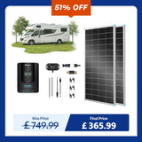 400W 12V/24V Monocrystalline Solar Premium Kit w/Rover 40A Charger Controller