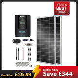 400W 12V/24V Monocrystalline Solar Premium Kit w/Rover 40A Charger Controller