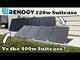 The NEW SMALLER Renogy 220w Suitcase Solar Panel Compared to the 400w Suitcase!